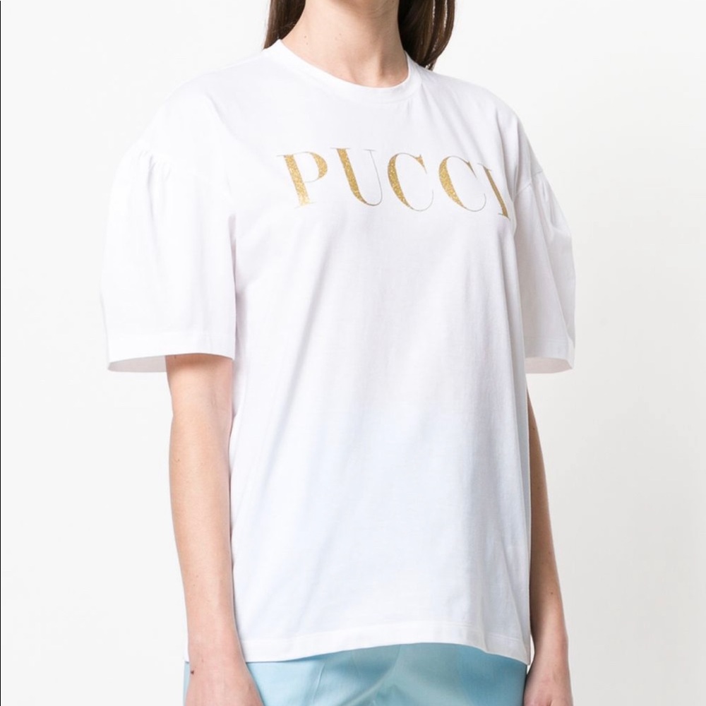COPY - Emilio Pucci glitter logo T-shirt